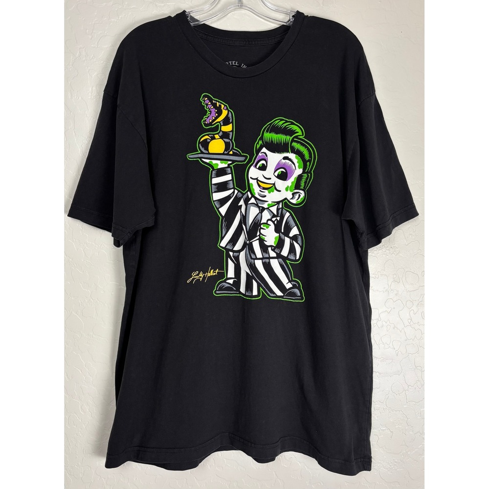 Cartel Ink Lucky Hellcat Beetlejuice Bob's Big Boy Graphic Tee Black XL 2464